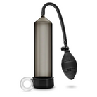 Filtered water bottle alongside Blush Performance VX101 Pump, rubber ball pump for hard cock ring use