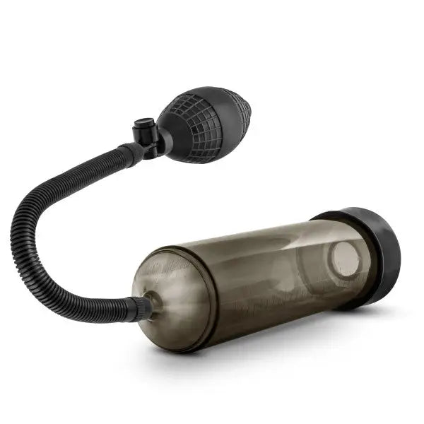 Blush Performance VX101 Male Enhancement Pump Black with flashlight, rubber ball pump, hard cock ring