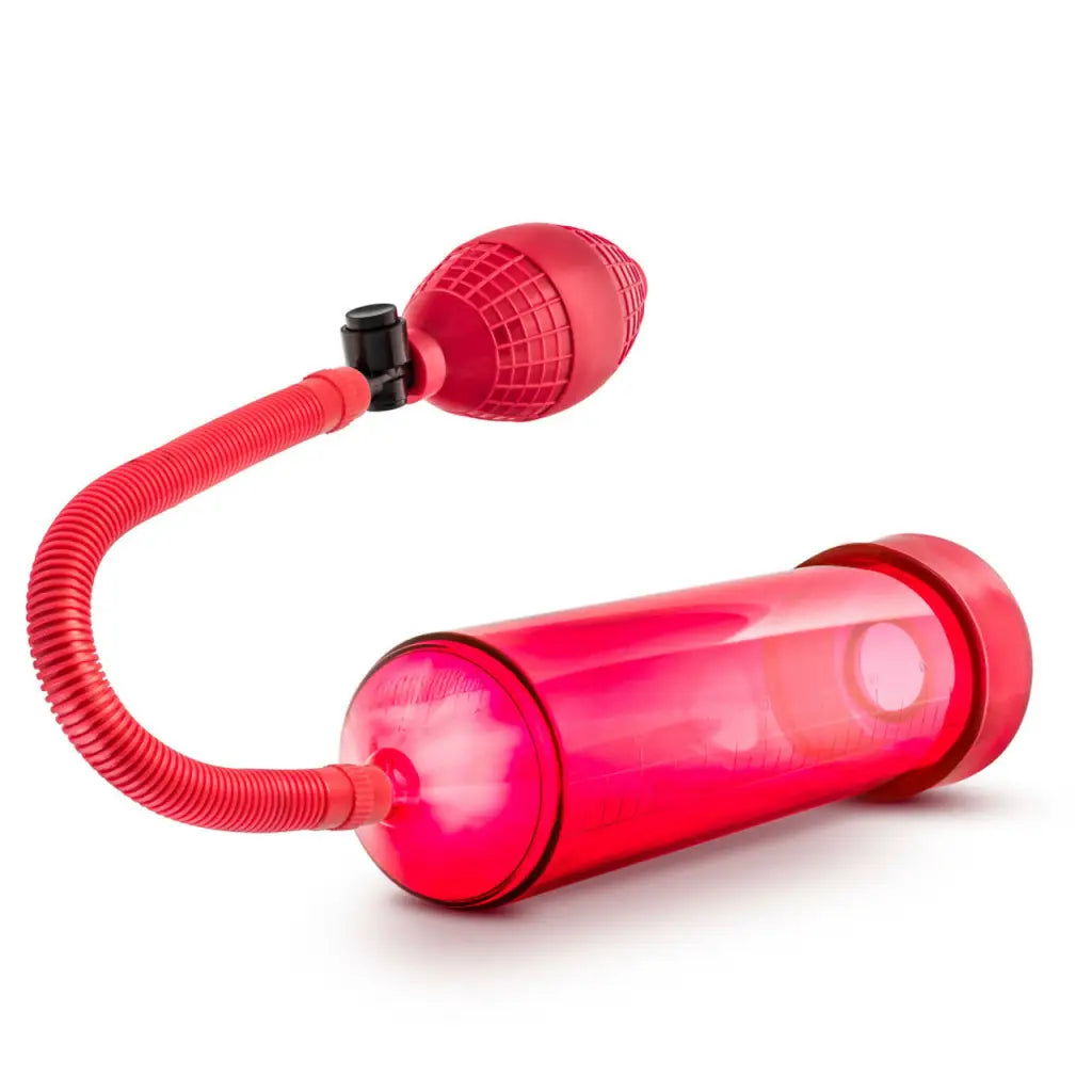 Blush Performance VX101 Male Enhancement Pump: Pink Tube, Black Handle for Stay Hard Cock