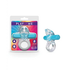 Blush Play with Me Bull Vibrating C-Ring Purple featuring blue Paco with white and blue star