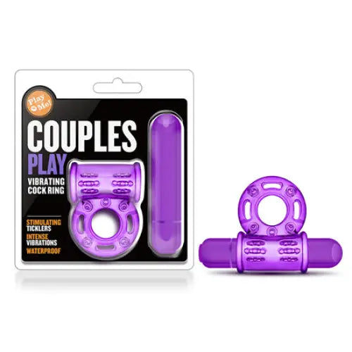 Blush Play with Me Couples Play Vibrating Cock Ring - Purple - Cock Ring