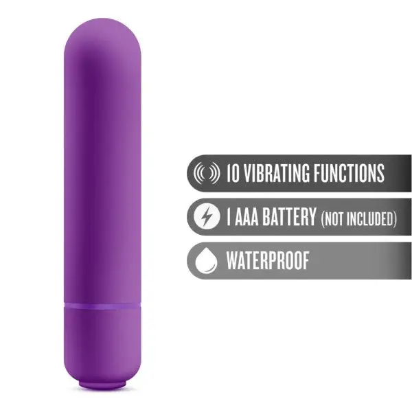 Blush Play With Me Cutey Vibe Plus 10 Function Bullet - Purple - Bullet Vibrator