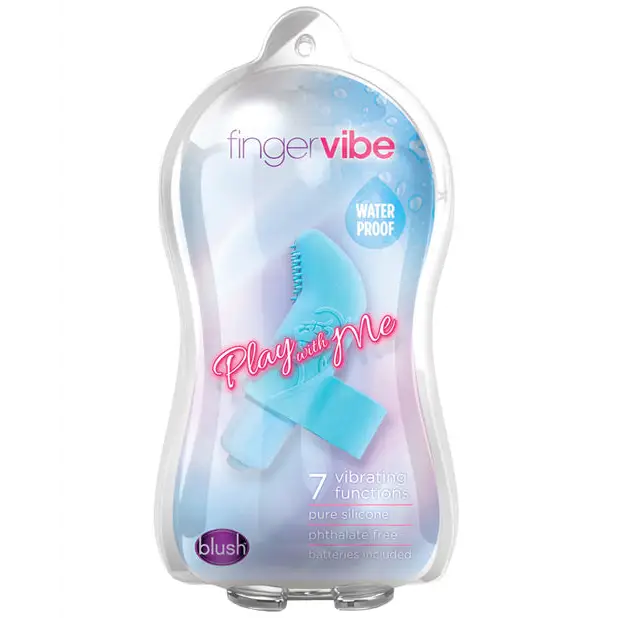 Blush Play with Me Finger Vibe Blue - Blue - Finger Vibrator