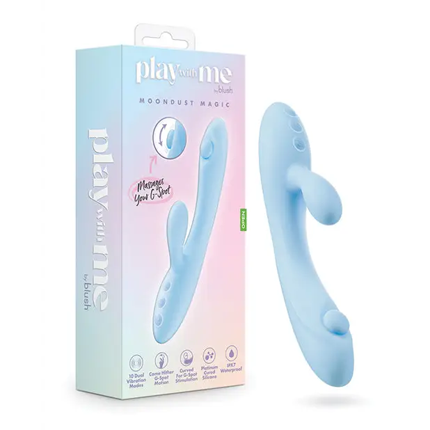 Blush Play With Me Moondust Magic Vibrator - Blue - Vibrators