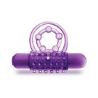 Blush Play with Me The Player Vibrating Double Strap Cockring Purple - Purple - Cock Ring