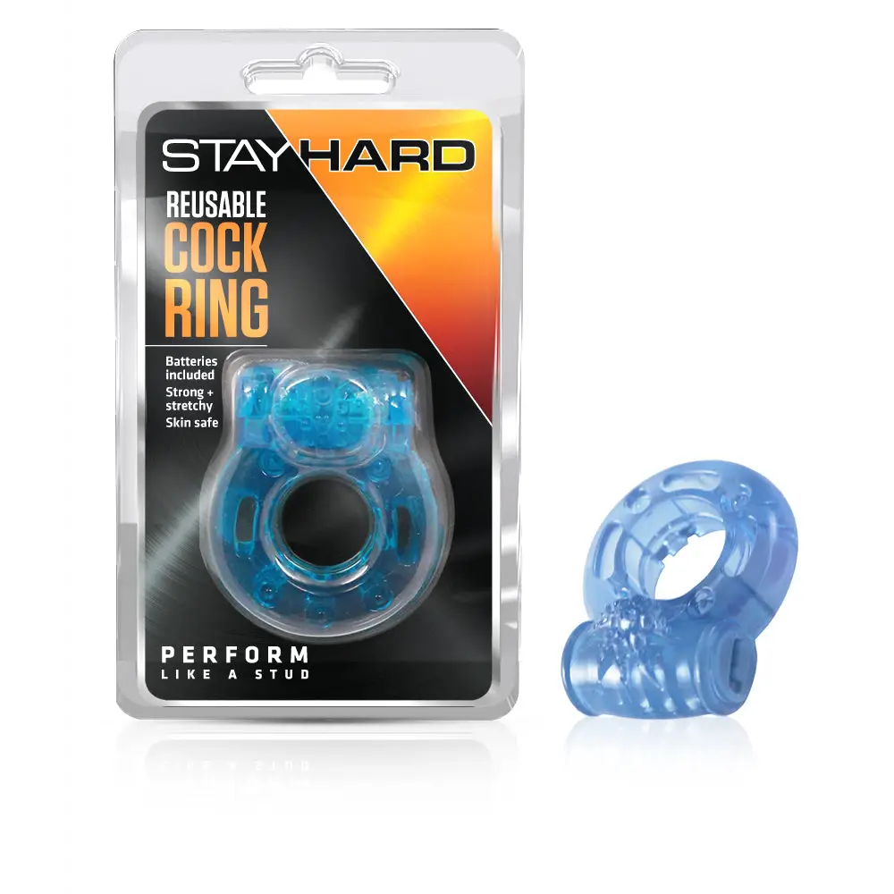 Blush Reusable Vibrating Cockring Blue - Cock Ring