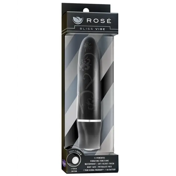 Blush Rose Bliss Vibe - Black - Bullet Vibrator