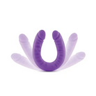 Blush Ruse Realistic 18 in. Silicone Slim Double Dong Dual Ended Dildo Purple - Purple - Double Ended Dildo