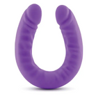 Blush Ruse Realistic 18 in. Silicone Slim Double Dong Dual Ended Dildo Purple - Purple - Double Ended Dildo