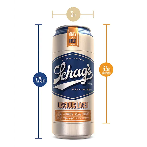 Blush Schag’s Luscious Lager Self-Lubricating Stroker Frosted - Manual Stroker