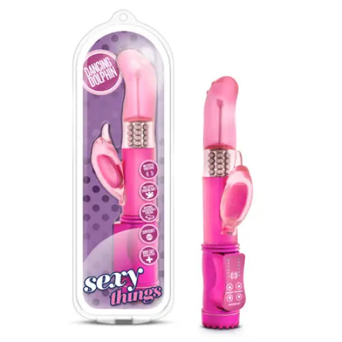 Blush Sexy Things Dancing Dolphin Dual Stimulation Vibrator Fuchsia - Rabbit