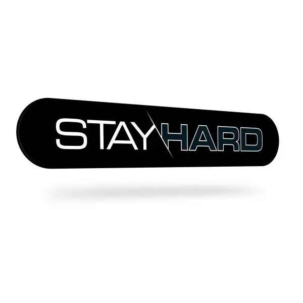 Blush Stay Hard Beef Ball Stretcher Snug 1 in. Black - Black - Cock Ring