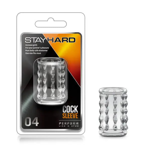 Blush Stay Hard Cock Sleeve 04 Clear - Penis Extenders