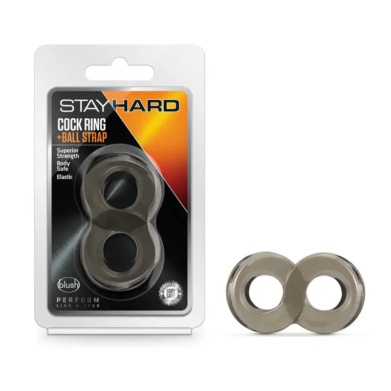 Blush Stay Hard Cockring and Ball Strap - Cock Ring