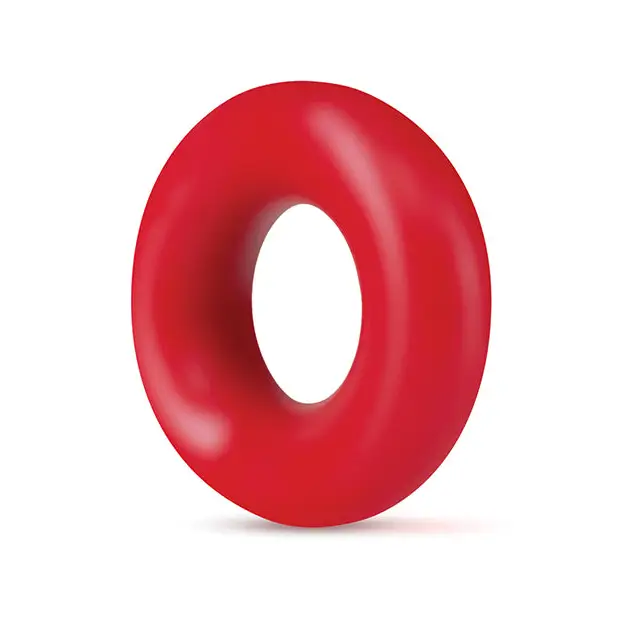 Blush Stay Hard Donut Rings Cockring 2-Pack Red - Cock Ring