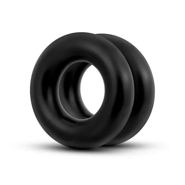 Blush Stay Hard Donut Rings Oversized Black - Cock Ring