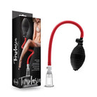 Blush Temptasia Beginner’s clitoral pumping system with a red tube and black bulb