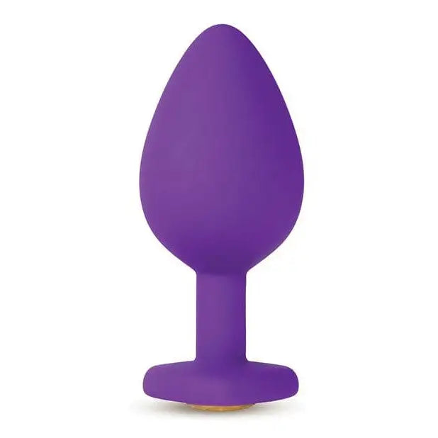 Blush Novelties Plug Blush Temptasia Bling Plug W/gem Medium - Purple at the Haus of Shag