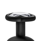 Blush Temptasia Bling Plug: Black stool with faceted crystal-like top