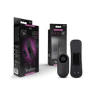 Blush Temptasia Remote Control Panty Vibe - Black with packaging and wireless remote