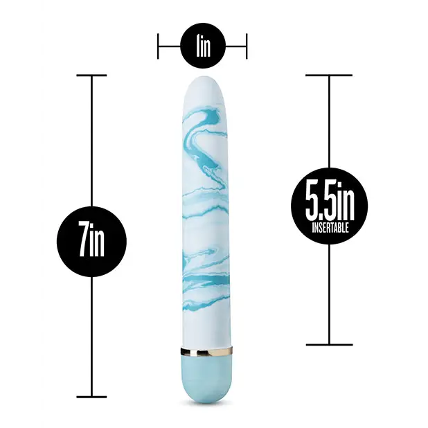 Blush The Collection Blueberry Haze Slimline Vibrator Blue - Plain Vibrator