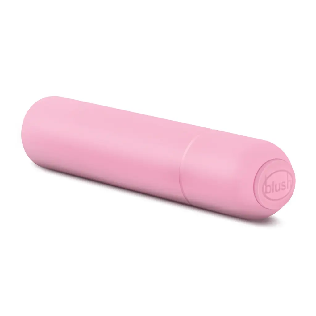 Blush Vive Pop Vibe Bullet Vibrator - Pink massager, AAA battery-powered, rounded ends