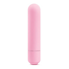 Pink cylindrical Blush Vive Pop Vibe Bullet Vibrator with rounded tip, powered by AAA battery