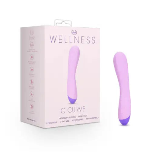 Blush Wellness G Curve Rechargeable Silicone G-Spot Vibrator Purple - Fantasy Vibrator