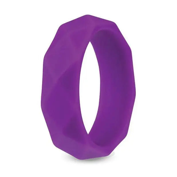 Blush Novelties Penis Enhancement Blush Wellness Geo C Ring - Purple at the Haus of Shag