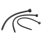 Three curved black strips from Bolted Deluxe Silicone Urethral Sounds set