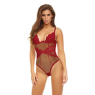 Bombshell Boudoir Lace & Mesh Peek A Boo Wire Teddy - Teddy