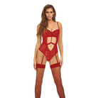 Bombshell Boudoir Strap Overlay Teddy - Teddy