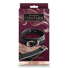 Bondage Couture Collar & Leash Black - Collar