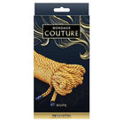 Golden Bondage Couture Rope coiled and packaged from NS Novelties’ product line