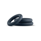 Boners 3 Pc Cock Ring Set - Black - Cock Ring