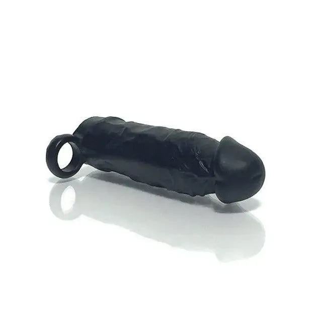 Boneyard Meaty Cock Extender - Black Plastic Pipe with Metal Handle for Enhanced Experience