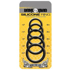 Boneyard Silicone Ring (5 Piece Kit) - Bone & Black Silicone Rings for Enhanced Durability