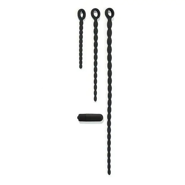 Black plastic hooks from Boneyard Vibrating Sounds set with included bullet vibrator