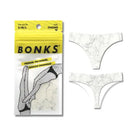 Bonks Rock Bottom Seamless Thong - One Size Fits Most / White - Thong