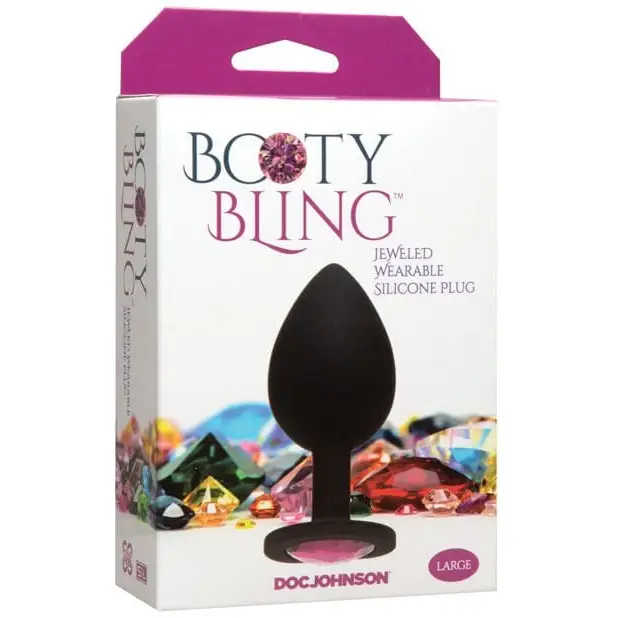 Booty Bling product showcasing the elegant box of the black glass jewel