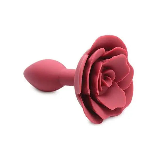 Booty Bloom Silicone Rose Anal Plug with flared base, beautifully crafted for pleasure