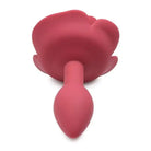 Booty Bloom Silicone Rose Anal Plug with floral base and tapered insertable end