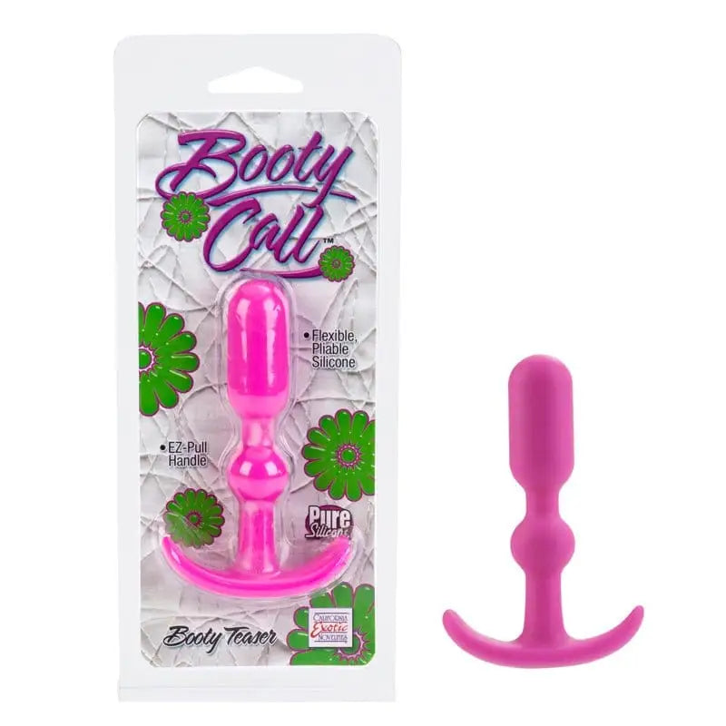 California Exotic Novelties Booty Call Booty Teaser: pink butt plug packaging