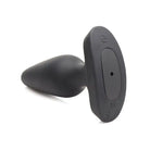 Booty Sparks Laser ’Fuck Me’ Anal Plug w Remote - Black silicone plug with flared base