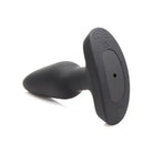 Booty Sparks Laser ’Fuck Me’ anal plug w remote - Black silicone, flared base for safety