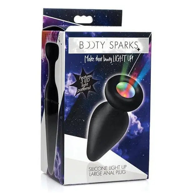 Booty Sparks Silicone Light-Up Anal Plug with Vibrant LED Patterns for Sensual Nighttime Play