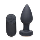 Bootysparks silicone vibrating LED plug with wireless remote control for enhanced pleasure