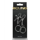 Bound nipple clamps: Bondo Triple Clip Clip - Silver in Bound Nipple Clamps C3 Gunmetal