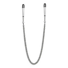 Bound Nipple Clamps C3 Gunmetal featuring a black chain with a black clasp