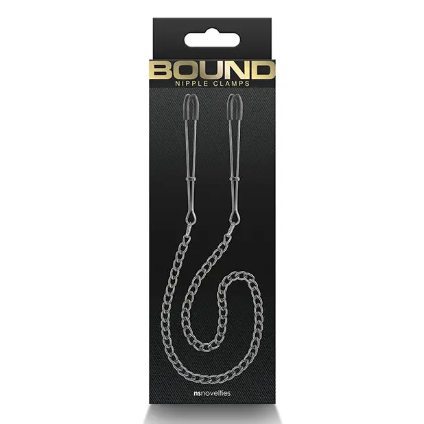 Bondo stainless steel chain with lobster clasp for Bound Nipple Clamps C3 Gunmetal